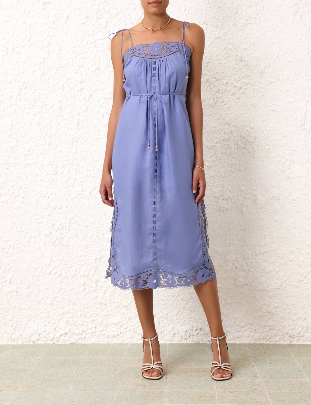 August Broderie Slip Dress