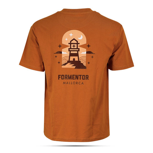Groovy Mallorca Lighthouse T-Shirt Rust