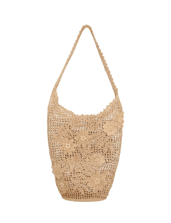 Floral Raffia Carry All